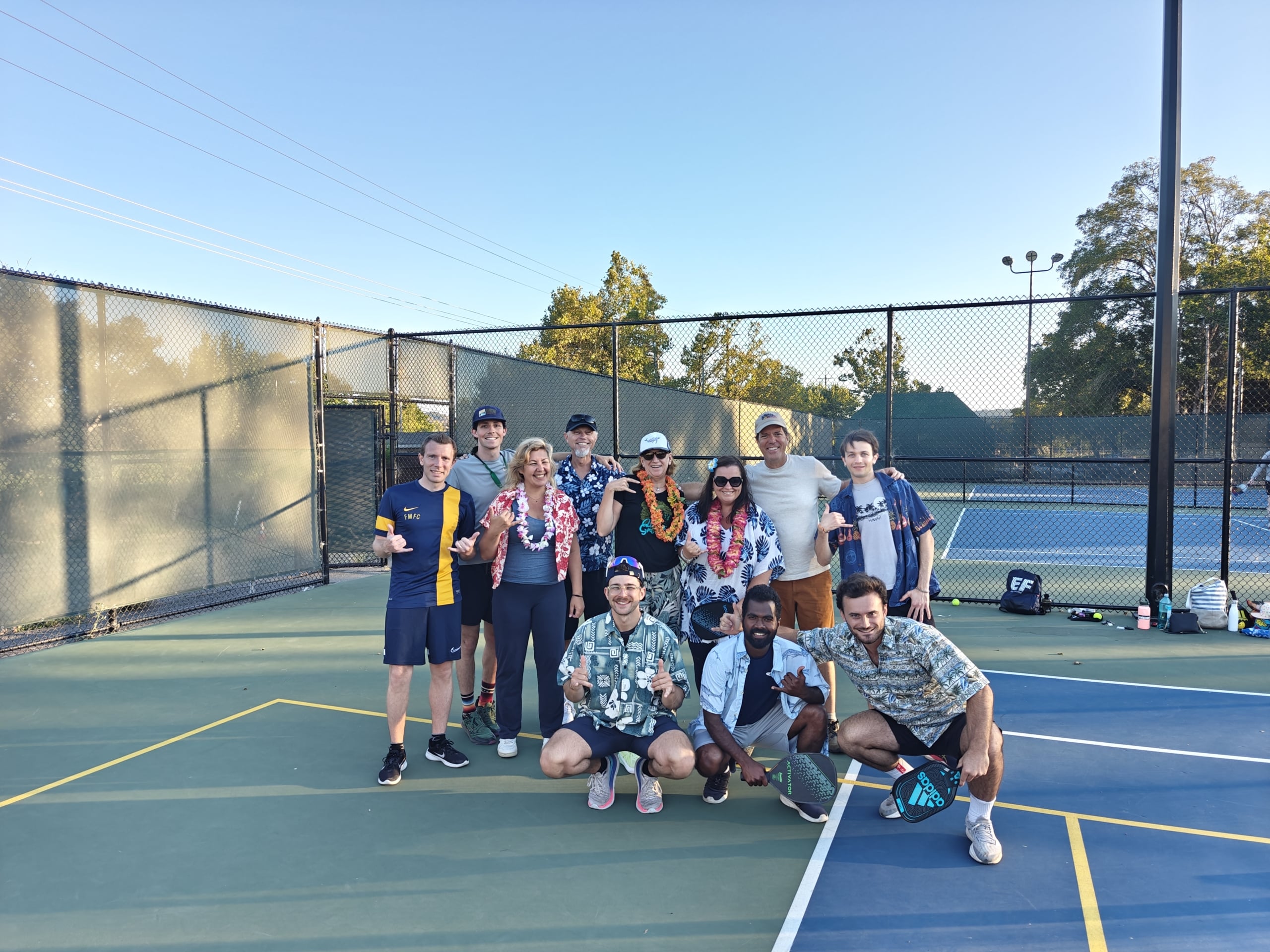 Group photo of pickleball tournament at Laketricity USA